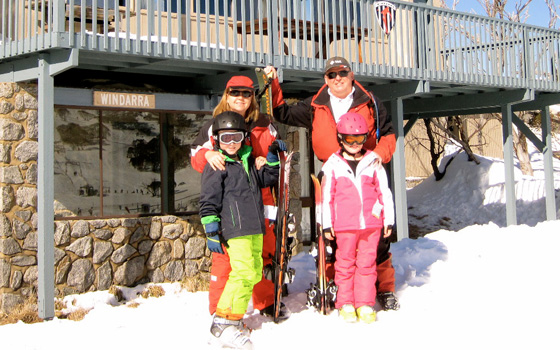 Gronau family ski trip Windarra, 2014 